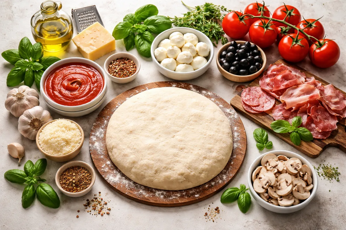 Quels sont les ingrédients indispensables pour faire une pizza maison réussie
