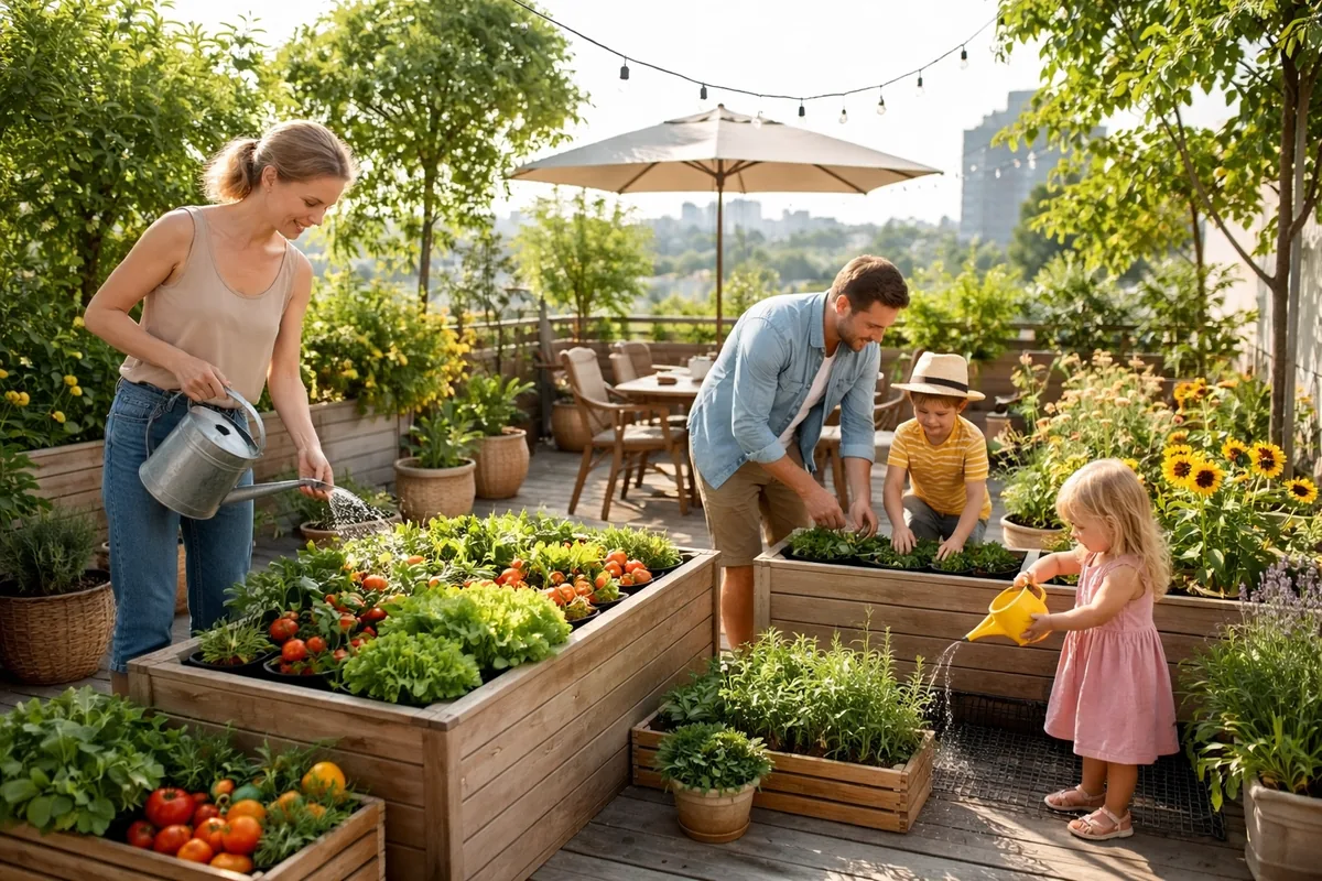 Comment créer un jardin familial sur votre terrasse