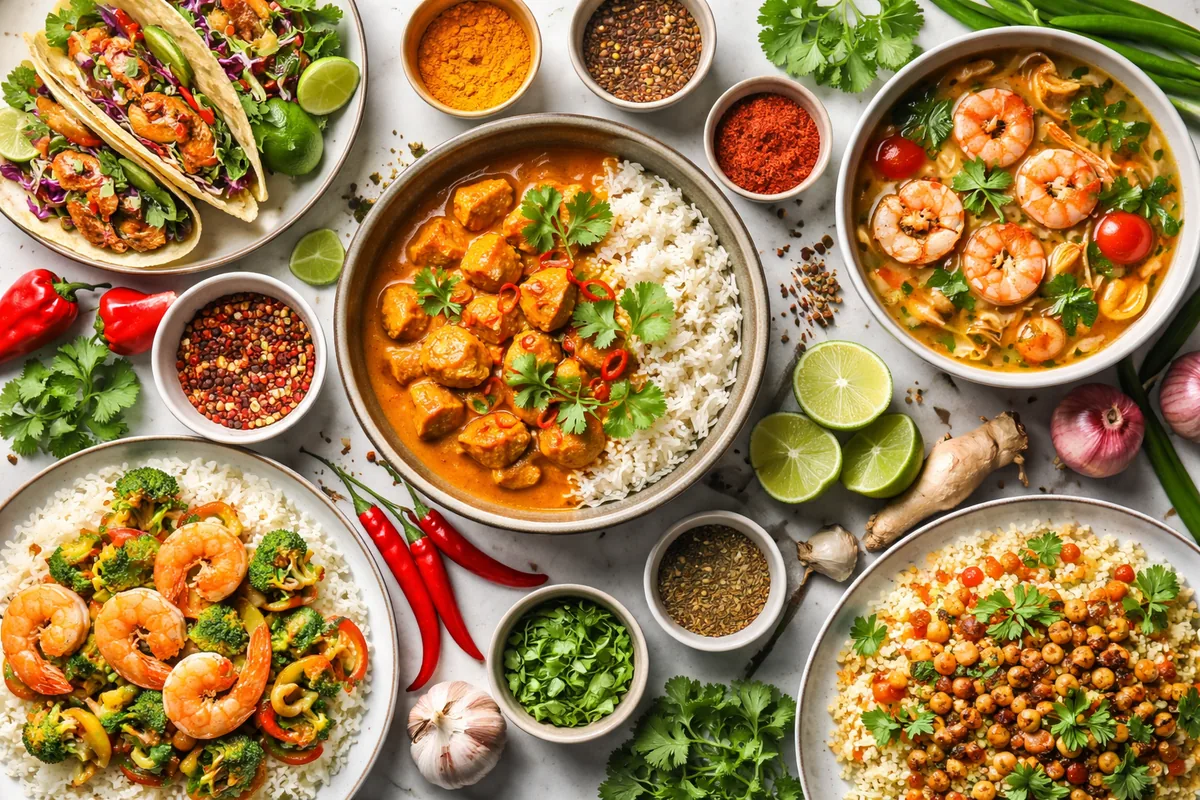 Les saveurs du monde : comment cuisiner des plats épicés et équilibrés