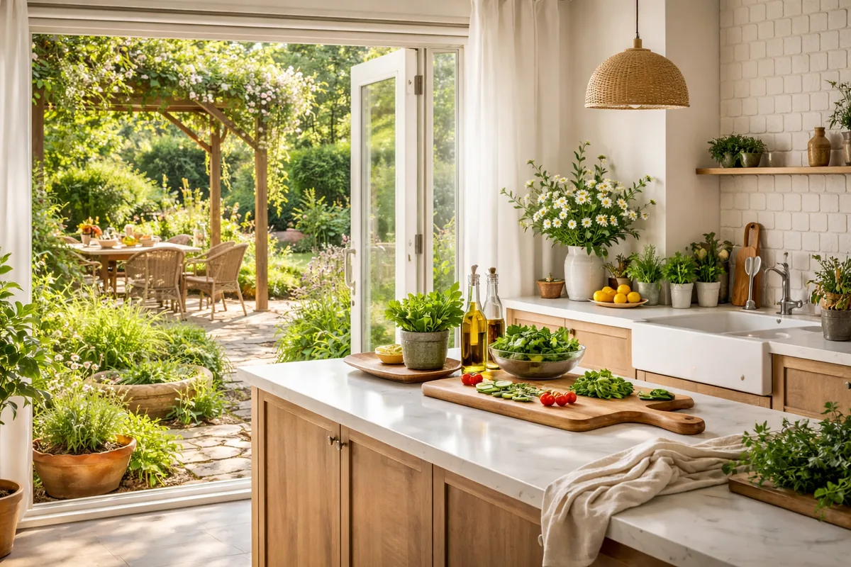 Les secrets d'une cuisine et d'un jardin harmonieux
