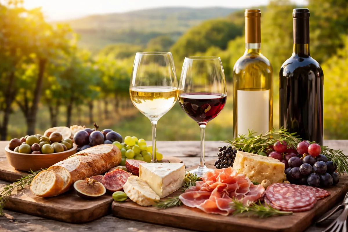 Explorer l'univers des accords mets et vins en France
